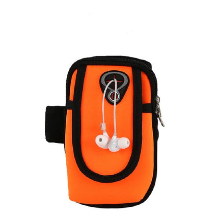 Running Mobile Phone Arm Bag Sports Mobile Phone Arm Sleeve, 10.5x19cm (Orange), 10.5x19cm (Light Blue), 10.5x19cm (Navy Blue), 10.5x19cm (Red), 10.5x19cm (Black)