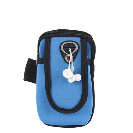 Running Mobile Phone Arm Bag Sports Mobile Phone Arm Sleeve, 10.5x19cm (Orange), 10.5x19cm (Light Blue), 10.5x19cm (Navy Blue), 10.5x19cm (Red), 10.5x19cm (Black)