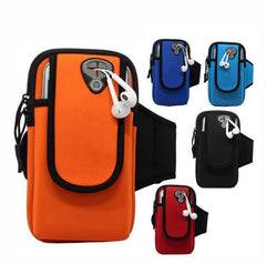 Running Mobile Phone Arm Bag Sports Mobile Phone Arm Sleeve, 10.5x19cm (Navy Blue), 10.5x19cm (Red), 10.5x19cm (Black), 10.5x19cm (Orange), 10.5x19cm (Light Blue)