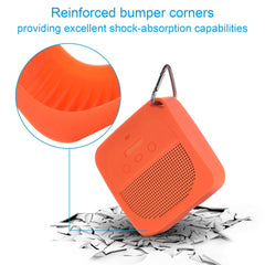 Anti-Drop Silicone Audio Storage Protective Cover For Bose Soundlink Micro, Silicone case  Orange, Silicone case  Dark Gray, Silicone case Stone Blue