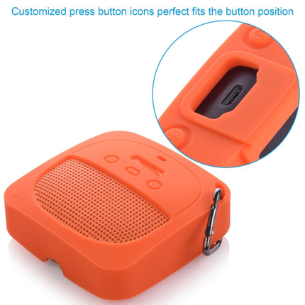 Anti-Drop Silicone Audio Storage Protective Cover For Bose Soundlink Micro, Silicone case  Orange, Silicone case  Dark Gray