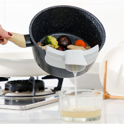 5 PCS Spill-Proof Kitchenware Pots And Pans Edge Deflector Duckbill Liquid Deflector Spout Pouring Device, Pots And Pans Edge Deflector
