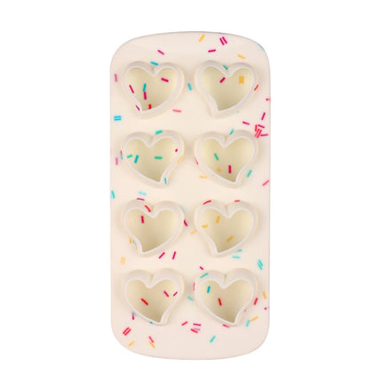 2 PCS Creative Silicone Ice Tray Mold 8 Continuous Mould Home-Made DIY Ice Tray Box, Style:, Brick  (Blue), Brick (Candy Color), Brick  (Jelly), Heart-shaped(Candy Effect), Heart-shaped(Jelly Effect), Five-star (Candy Effect)                           ...