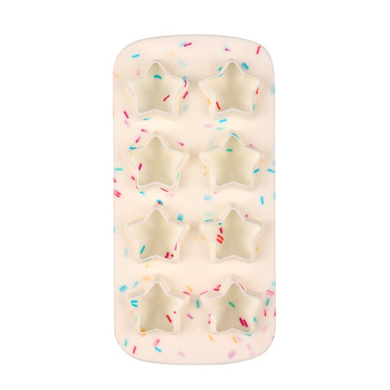 2 PCS Creative Silicone Ice Tray Mold 8 Continuous Mould Home-Made DIY Ice Tray Box, Style:, Brick  (Blue), Brick (Candy Color), Brick  (Jelly), Heart-shaped(Candy Effect), Heart-shaped(Jelly Effect), Five-star (Candy Effect)                           ...