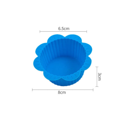 20 PCS DIY Baking Mold Macaron Lace Shape Silicone Cake Cup Pudding Egg Tart Muffin Cup Mold,Random Color Delivery, 20 PCS