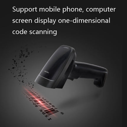 Deli  Wired And Wireless Scanner Drugstore Supermarket Catering Logistics Cash Register Scanner, 14882W (Black), 14882W (White)