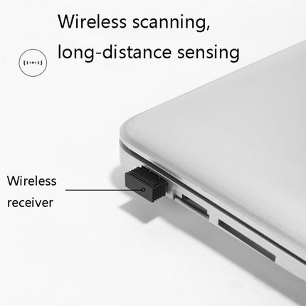 Deli  Wired And Wireless Scanner Drugstore Supermarket Catering Logistics Cash Register Scanner, 14882W (Black), 14882W (White)