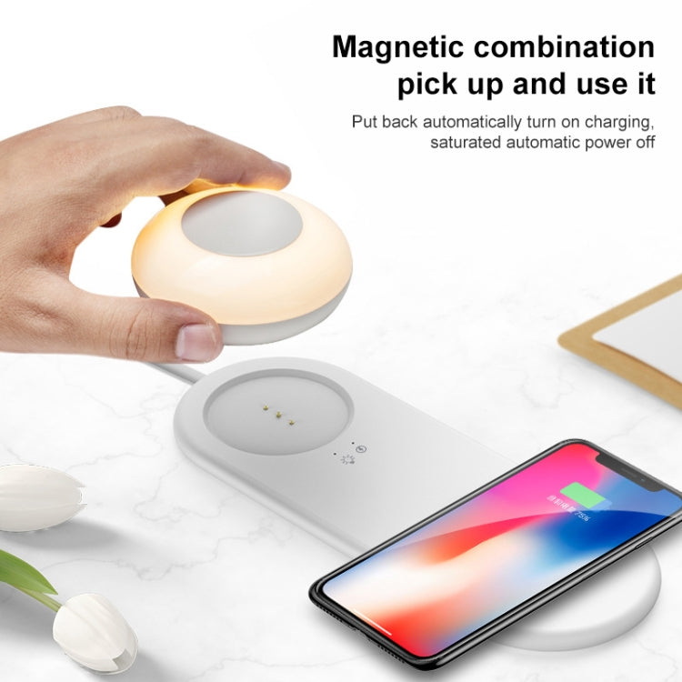 VN003 Multifunctional Wireless Charging LED Desk Lamp Separate Magnetic Touch Dimming Night Light, VN003