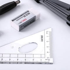 Deli 9591 Student Drawing Set 8 Piece Set Compass Ruler Set Student Stationery
