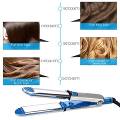2 in 1 Titanium Hair Straighter Curler Iron