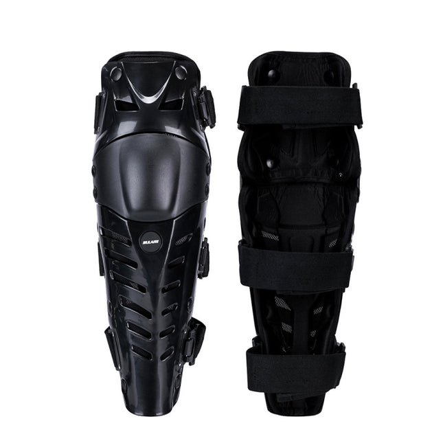SULAITE Motorcycle Outdoor Riding Anti-Fall Protective Gear Knee Pads, Black, Black Red