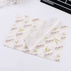 100 Sheets / Pack Cake Greaseproof Paper Baking Packaging Plate Paper Hamburger Paper, Colour: Classical Newspaper, Classical Newspaper, Color Pastry, Orange Tower, White English, Coffee English, Wheat English, Pure White, Thick Kraft Paper, Gray Tower...