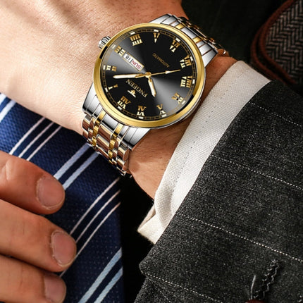 FNGEEN 4002 Men Roman Numeral Dial Sports Watch Student Luminous Quartz Watch