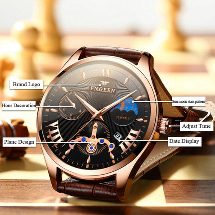 FNGEEN 5606 Men Luminous Casual Quartz Watch