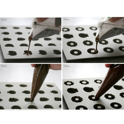 Silicone Cake Mold 25 Grid Fudge Hard Candy Silicone Biscuit Mold, Fruit, Donuts