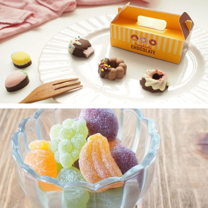 Silicone Cake Mold 25 Grid Fudge Hard Candy Silicone Biscuit Mold, Fruit, Donuts