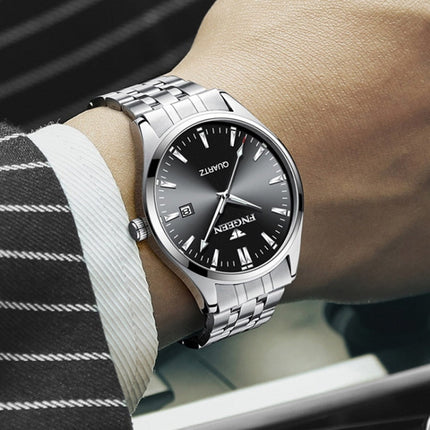 FNGEEN 2111 Men Simple Luminous Calendar Quartz Watch