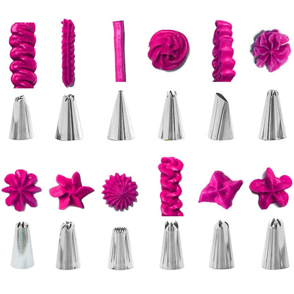 83 in 1  Cake Decorating Mouth Baking Tool Set Icing And Pastry Coloring Utensils, 83 PCS/Set