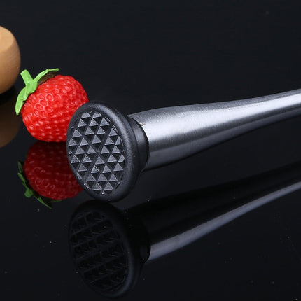 Fruit Crushed Popsicles Crushed Ice Hammer Bartender Mashed Sticks, 23x4x1cm Small, 29.8x4x1.3cm Large