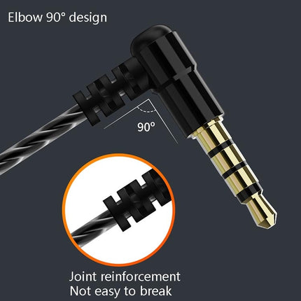 F12 Elbow Earbud Headset Wire Control With Wheat Mobile Phone Headset