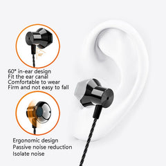 F12 Elbow Earbud Headset Wire Control With Wheat Mobile Phone Headset, 3.5mm Jack (Black), 3.5mm Jack (Red), 3.5mm Jack (Pink), 3.5mm Jack (Gray), Type-C (Black), Type-C (Red), Type-C (Pink), Type-C (Gray), 3.5mm Jack (White)