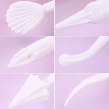 2 Sets Carving Pen Cake Fondant Carving Knife Making Cutting Tool 01030 Purple (OPP Bag Packaging), 01071 Yellow (OPP Bag Packaging), 01018 Red (OPP Bag Packaging), 02023 Blue (OPP Bag Packaging), 02030 Pink (OPP Bag Packaging)                         ...