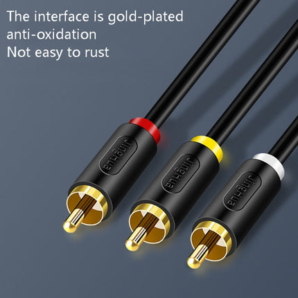 JingHua HDMI-3RCA HDMI To 3RCA Conversion Cable Set-Top TV Projector AV Lotus Converter Cable, 1m, 2m, 3m, 5m