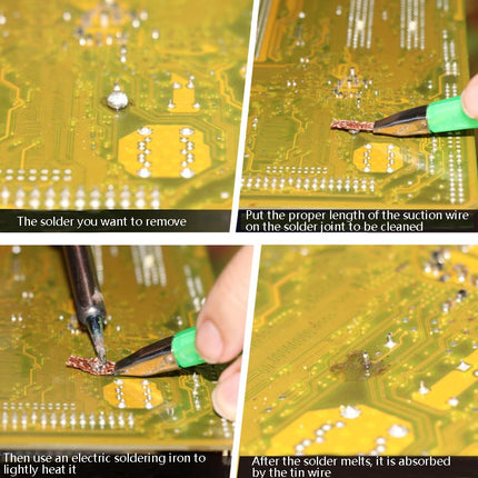 ProsKit Anti-Scalding Tin Suction Wire Tin Suction Tape, DP-033A 2mx1.5mm