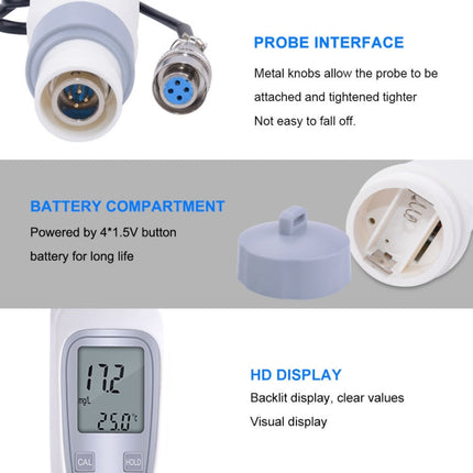 JPB-70A Portable Dissolved Oxygen Analyzer Water Quality Aquaculture Dissolved Oxygen Meter Detector