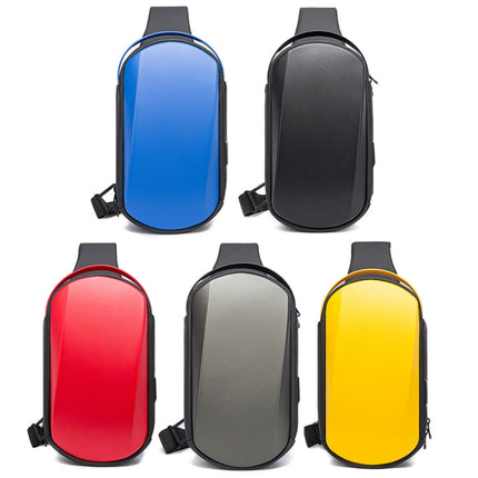 BANGE BG-7256 Men Chest Bag Waterproof EVA Hard Shell Messenger Bag