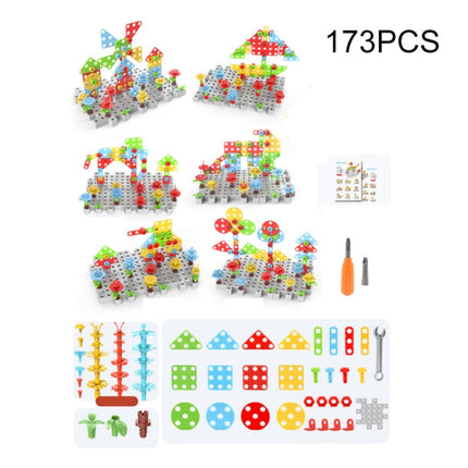 Children Screw-Tightening Electric Drill Toy Manual Assembly Toolbox, Style:, 2D Plane + Manual Drill (188 PCS), 2D Plane + Electric Drill (189 PCS), 3D + Manual Drill (275 PCS), 3D + Electric Drill (276 PCS), 3D + Electric Drill (316 PCS)             ...