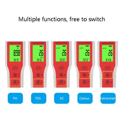 4-in-1 Portable PH/TDS/EC/TEMP Test Pen Multi-Function Water Quality Tester, 4-in-1 Test Pen