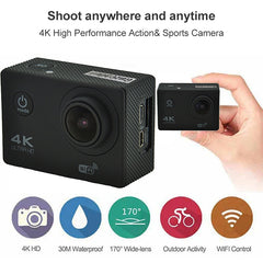 WIFI Waterproof Action Camera Cycling 4K camera Ultra Diving  60PFS kamera Helmet bicycle Cam underwater Sports 1080P Camera