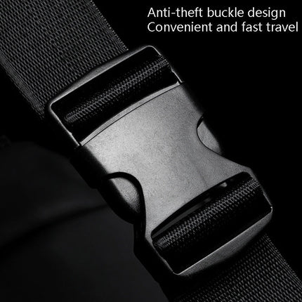 WEIXIER 8641 Men Running Waterproof Waist Bag Multifunctional Chest Bag Sports Leisure One-Shoulder Bag, Black, Dark Gray