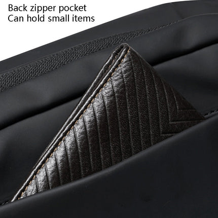 WEIXIER 8641 Men Running Waterproof Waist Bag Multifunctional Chest Bag Sports Leisure One-Shoulder Bag, Black, Dark Gray