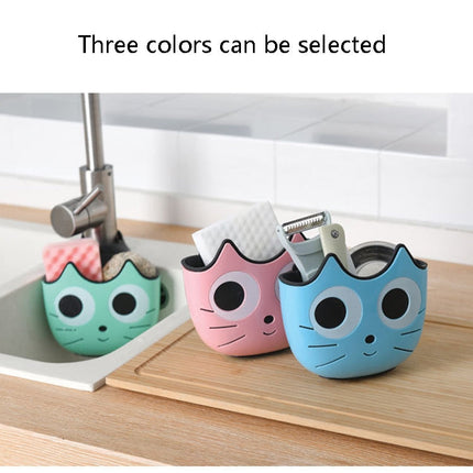 Kitchen Cartoon Multifunctional Sink Drain Hanging Bag Adjustable Buckle Bathroom Storage Basket