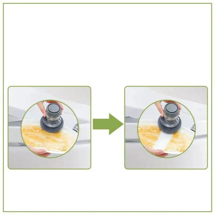 Multifunctional Push-Type Cleaning Brush Kitchen Detergent Automatic Liquid Addition Dishwashing Brush, Steel Ball Pot Brush, PET Pot Brush