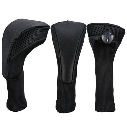 3 In 1 No.1 / No.3 / No.5 Clubs Protective Cover Golf Club Head Cover, HD-014 3 in 1 Blue, HD-014 3 in 1 Black, HD-014 3 in 1 Red