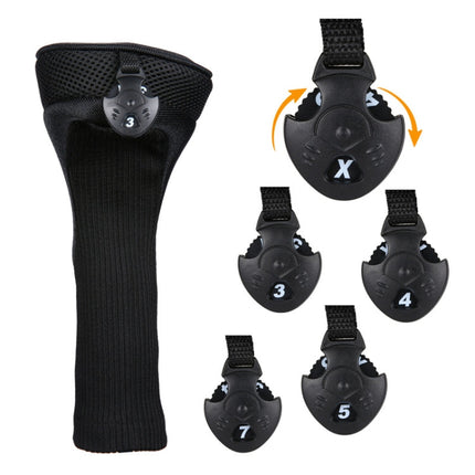 3 In 1 No.1 / No.3 / No.5 Clubs Protective Cover Golf Club Head Cover, HD-014 3 in 1 Blue, HD-014 3 in 1 Black, HD-014 3 in 1 Red