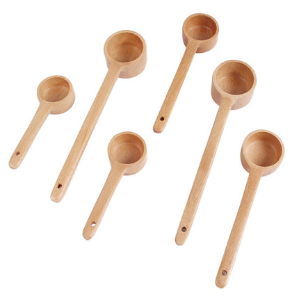 Long-Handled Wooden Spoon Seasoning Spoon Dessert Coffee Milk Tea Spoon, Seasoning Spoon Small, Seasoning Spoon Medium, Seasoning Spoon Large