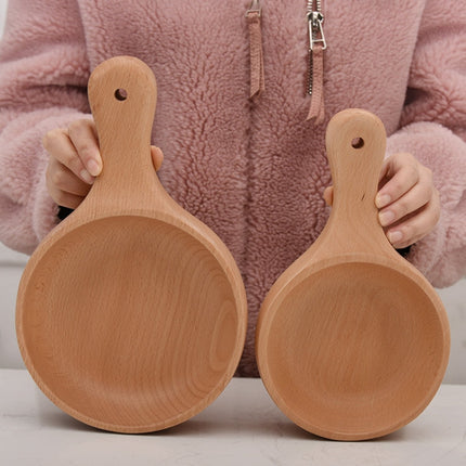 Instant Noodle Bowl Wooden Kimchi Bowl Fruit Salad Wooden Bowl With Handle, Small