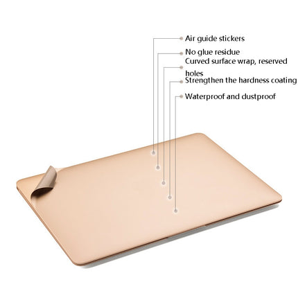 JRC Laptop Film Computer Top Shell Body Protection Sticker, For MacBook Air 13.3 inch A1932 (2018), For MacBook Pro 16 inch A2141, For MacBook Air 13.3 inch A2179 (2020), For MacBook Pro 13.3 inch A2289 / A2251 (2020)