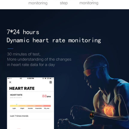 P68 Smart Watches Heart Rate Monitor Blood Pressure Activity Tracker for Xiaomi Band 3 Huawei Color Band 2