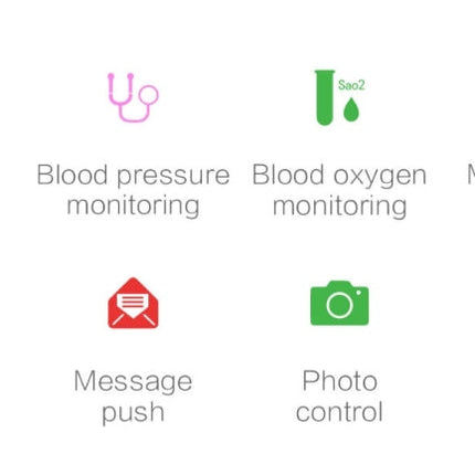 P68 Smart Watches Heart Rate Monitor Blood Pressure Activity Tracker for Xiaomi Band 3 Huawei Color Band 2