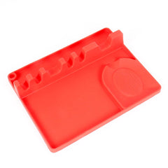 2 in 1 Kitchen Silicone Spoon Holder Shelf, Large (Gray), Medium (Gray), Large (Black), Medium (Black), Large (Red), Medium (Red), Large (Blue), Medium (Blue), Large (Orange), Medium (Orange), Large (Green), Medium (Green)