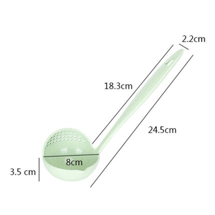 Wheat straw soup spoon colander two-in-one environmental tableware hot pot dual-use spoon Colanders Strainers, Nordic pink, Nordic green, Nordic blue, Nordic Beige