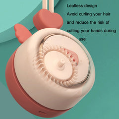 GIVELONG Hanging Neck Mini Rechargeable USB Fan Children Portable Leafless Fan, Piglet (Pink), Piglet (Blue), Piglet (Purple), Piglet (Green), Calf (Pink), Calf (Blue), Calf (Purple), Calf (Green), Rabbit (Pink), Rabbit (Blue), Rabbit (Purple)���������...