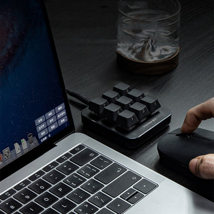 Vaydeer JP1011 9-Keys Mechanical Keyboard Mini Portable Custom Keyboard, Cable Length: 1m