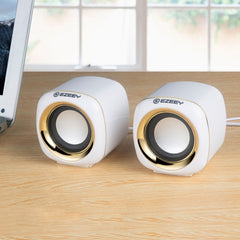 YEEZE A1 Multimedia USB2.0 Desktop Speaker Mini Computer Notebook Speaker, White Blue, White Green, White Purple, White Orange, Black Blue, Black Green, Black Purple, Black Prange, Electroplated Black Gold, Electroplated White, Electroplated Black�����...