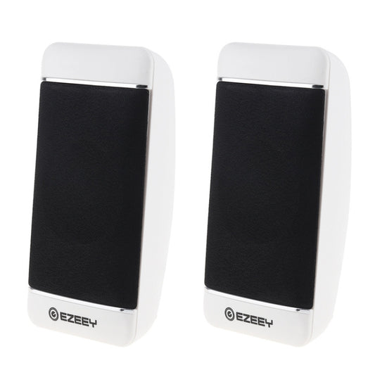 YEEZE S4 Notebook PC Mini Speaker Wired USB 2.0 Portable Speaker, White, Black